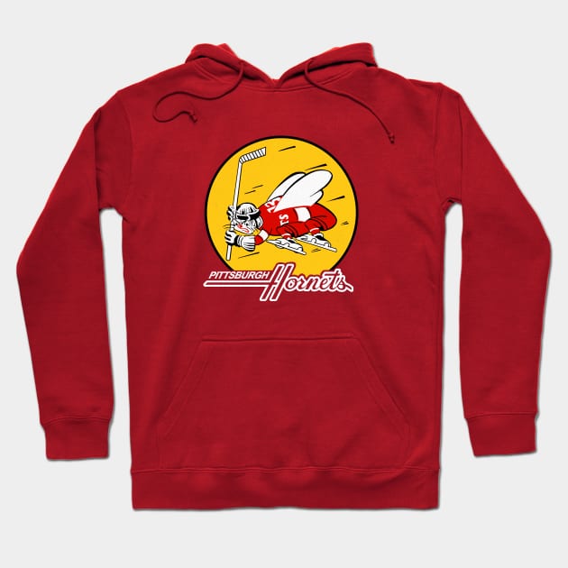 Defunct Pittsburgh Hornets Hockey 1955 Hoodie by LocalZonly